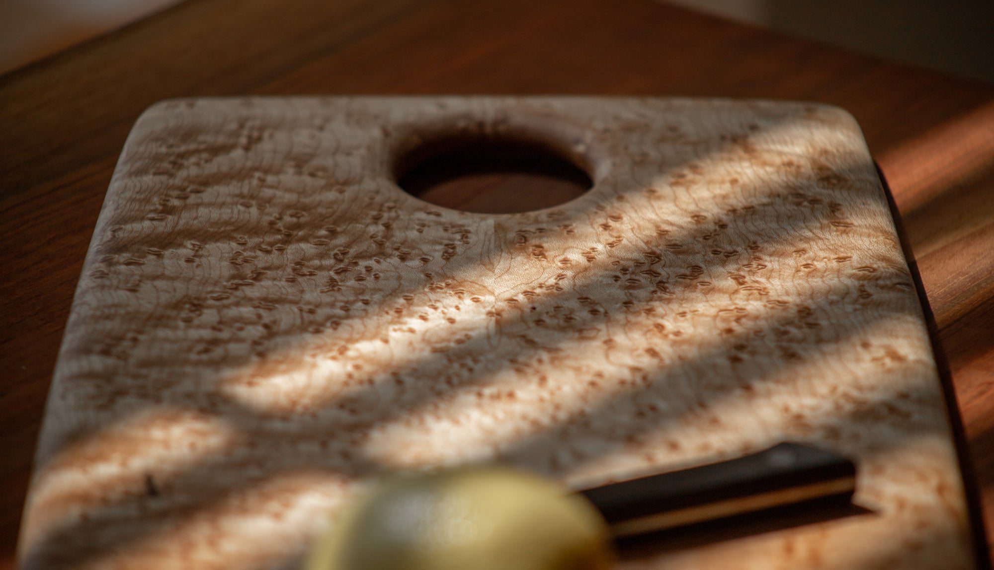 Serving Board in Birdseye Maple