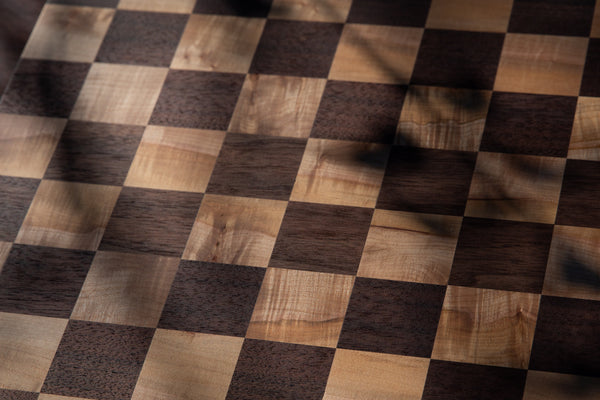 Chess Board in Walnut and Maple
