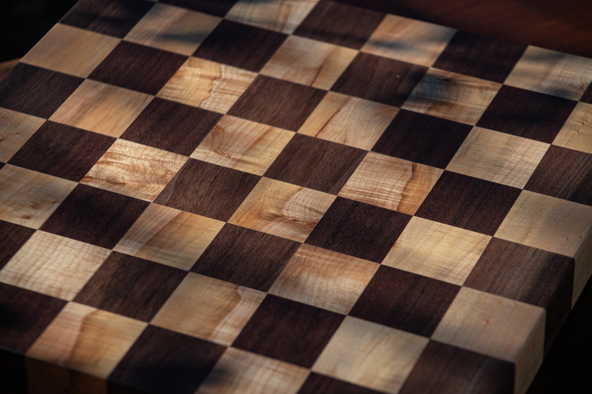 Chess Board in Walnut and Maple