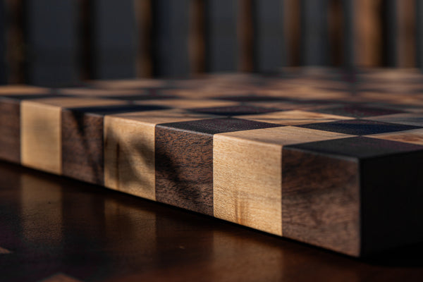 Chess Board in Walnut and Maple