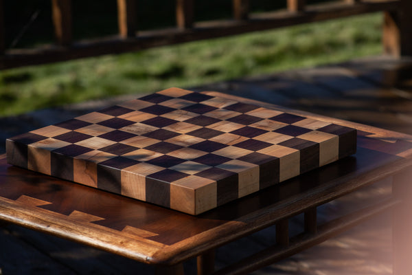 Chess Board in Walnut and Maple