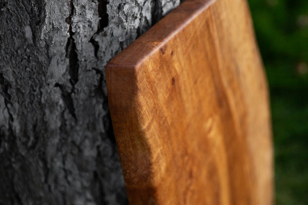 Natural Edge Chopping Board in Spalted Maple (Single Plank)