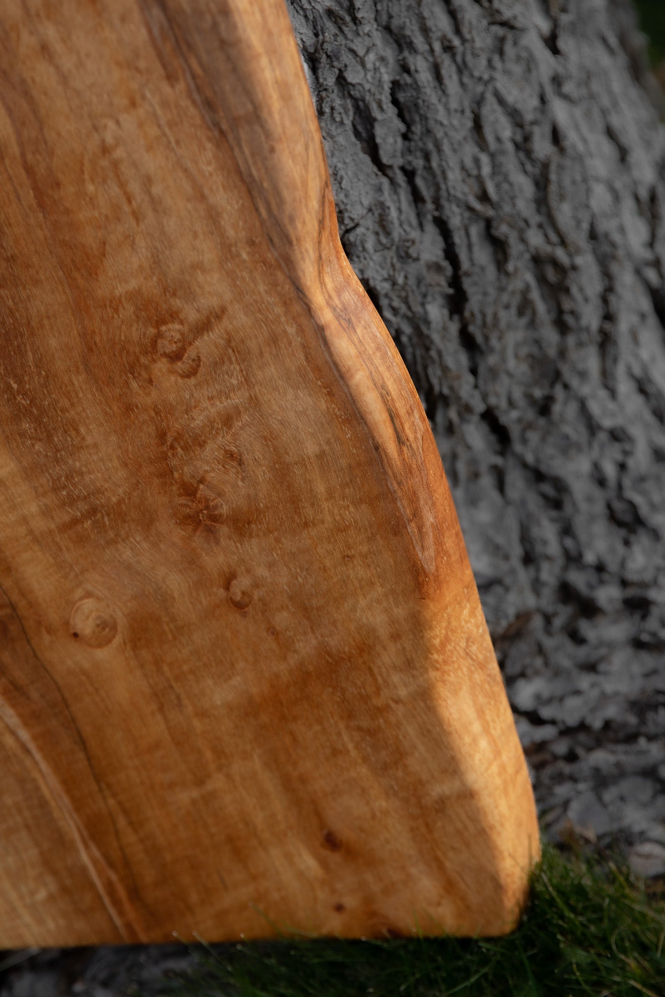 Natural Edge Chopping Board in Spalted Maple (Single Plank)