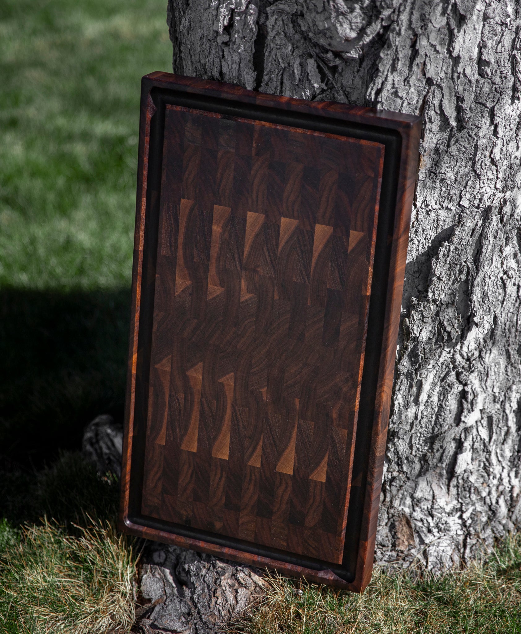 End Grain Cutting Board in Walnut