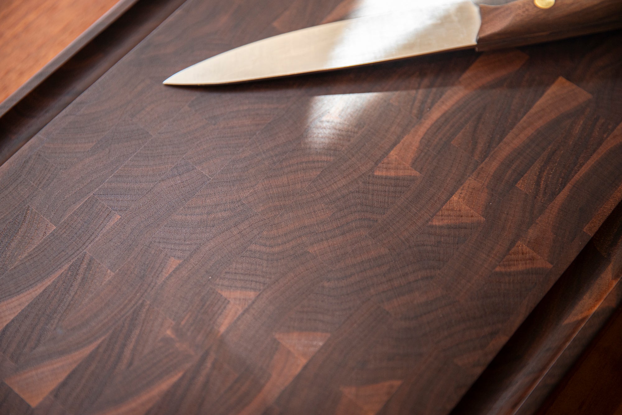 End Grain Cutting Board in Walnut