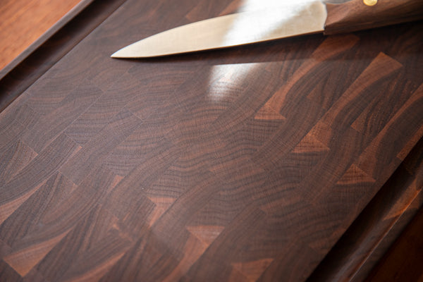 End Grain Cutting Board in Walnut